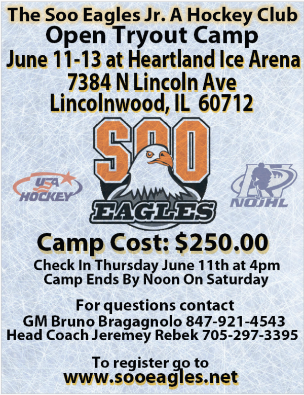 Open Tryout Camp – June 11-13, 2026
